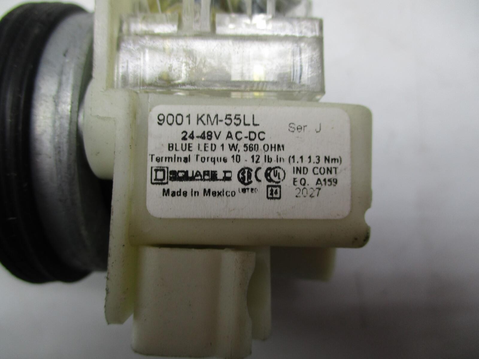 SQUARE D 9001KM-55LL SER.J BLUE SELECTOR SWITCH NSNP