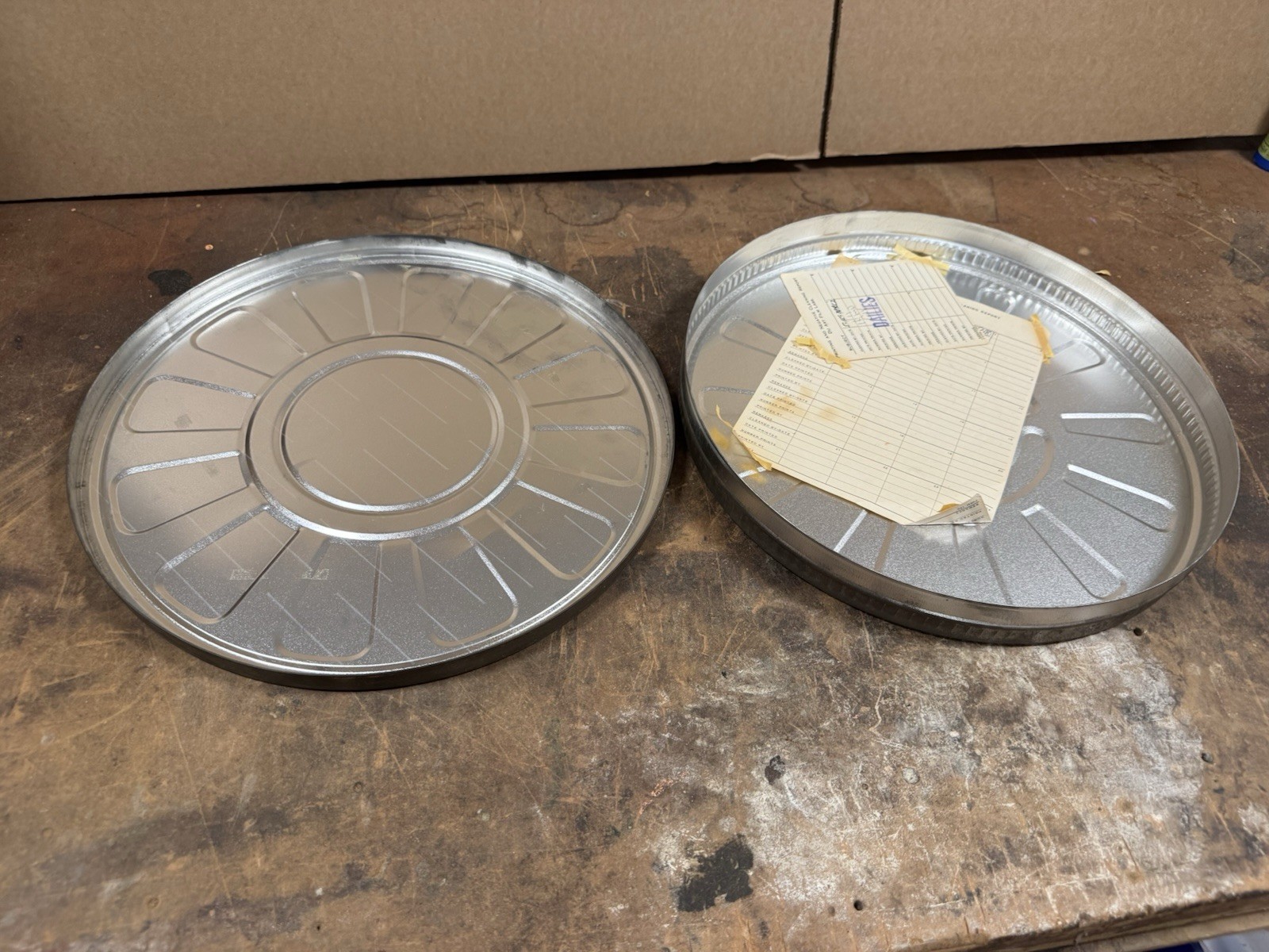 Vintage 35mm Film Cans Lot - 6 Kodak 2373 + 2 Large Similar Size Empty