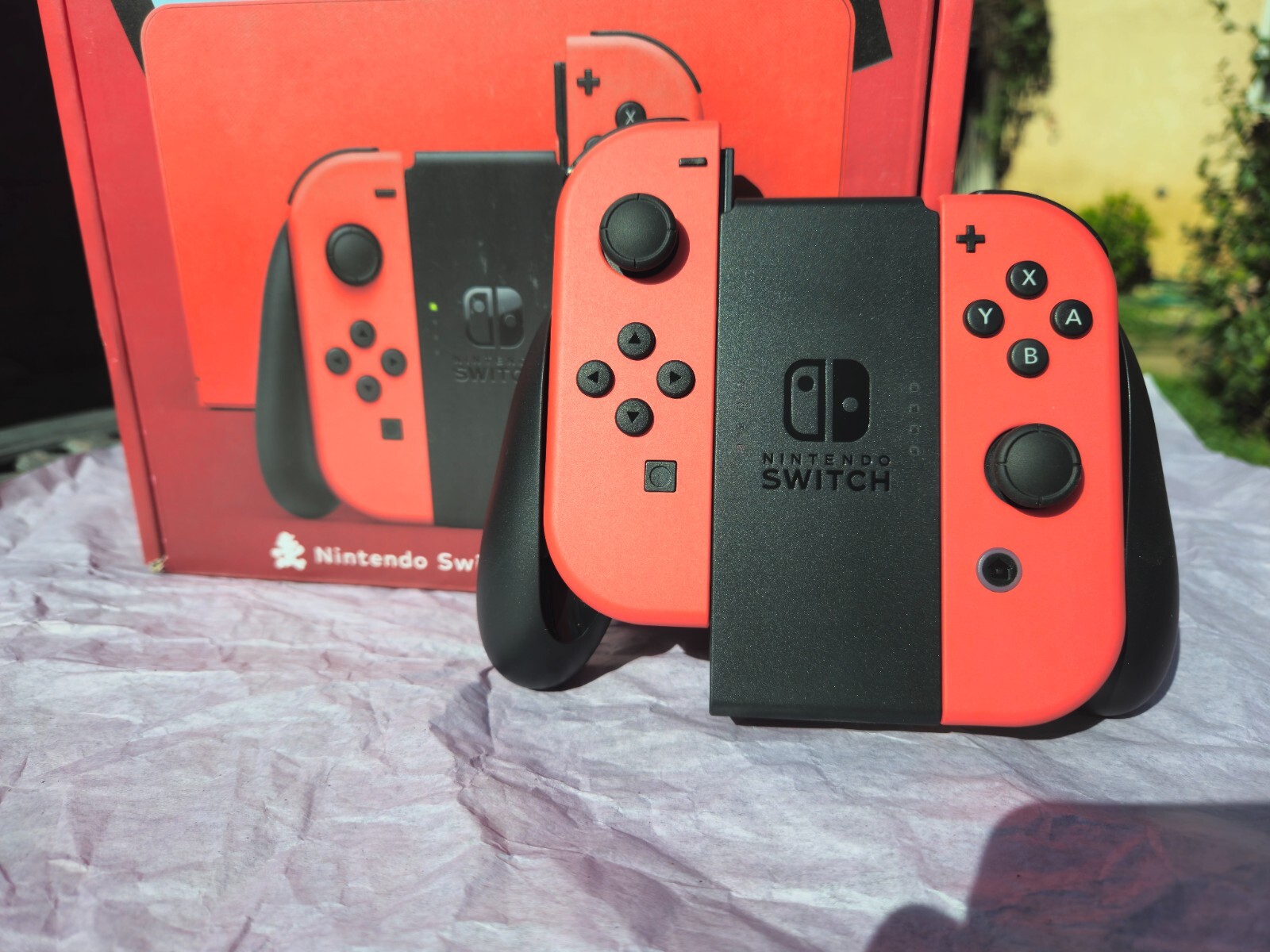 🎮 Mario Red Joy-Con's ONLY Controller Grip Straps Nintendo Switch OLED GENUINE