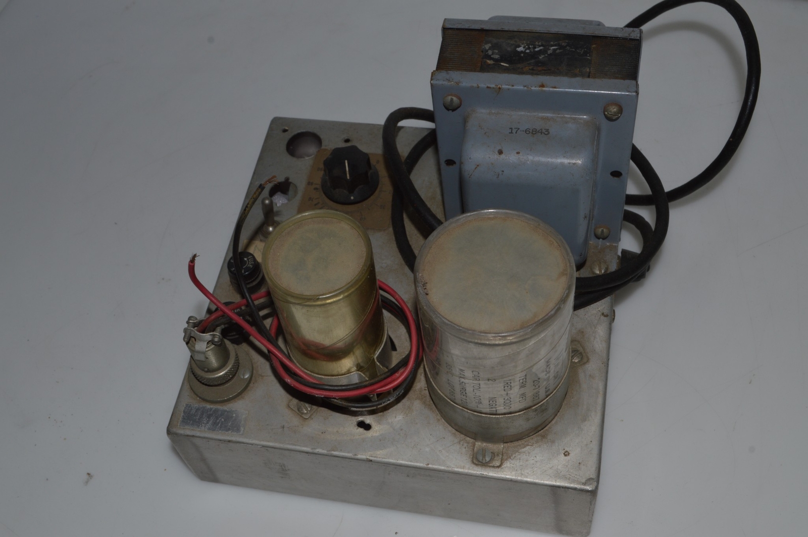VINTAGE TUBE TRANSFORMER WITH TRIAC R-204A POWER TRANSFORMER (ELE95)