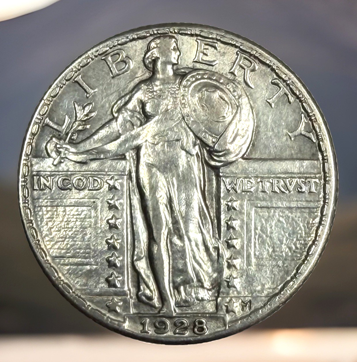 1928 25c Standing liberty Quarter Dollar Uncirculated