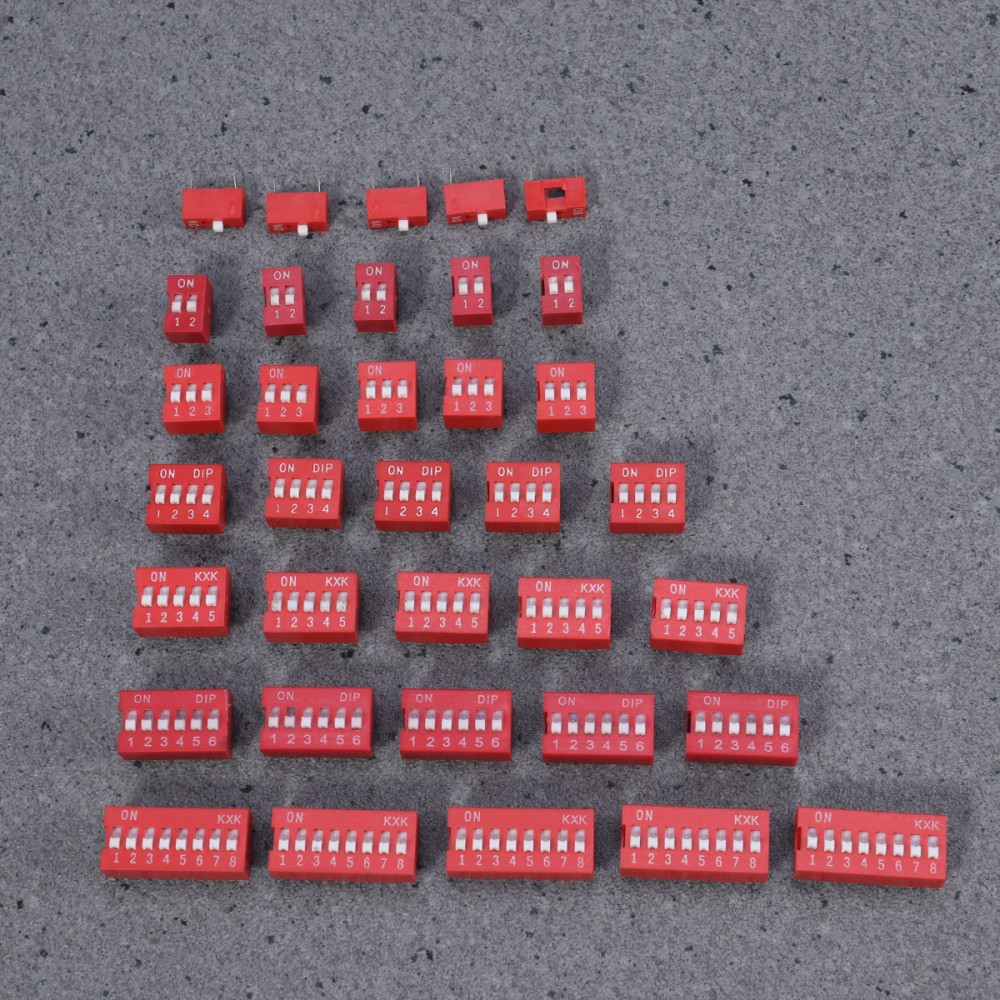 35pcs DIP Toggle Switch Slide Electronic Configuration Coding Switch for Circuit