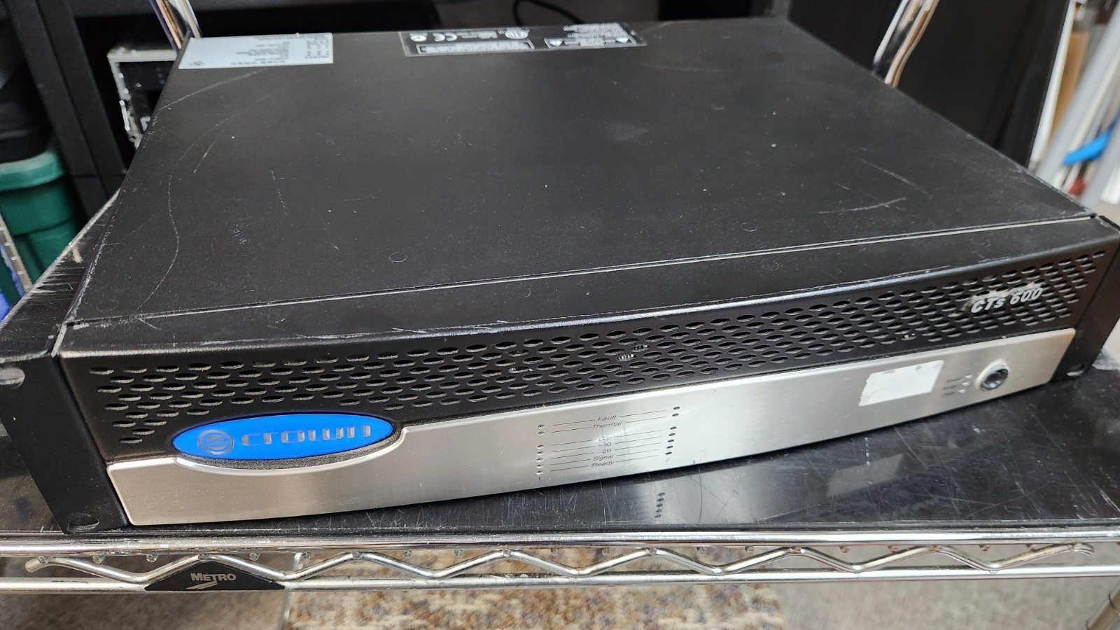 Crown CTs 600 2-Channel Power Amplifier Rackmount Commercial Pro Audio Amp
