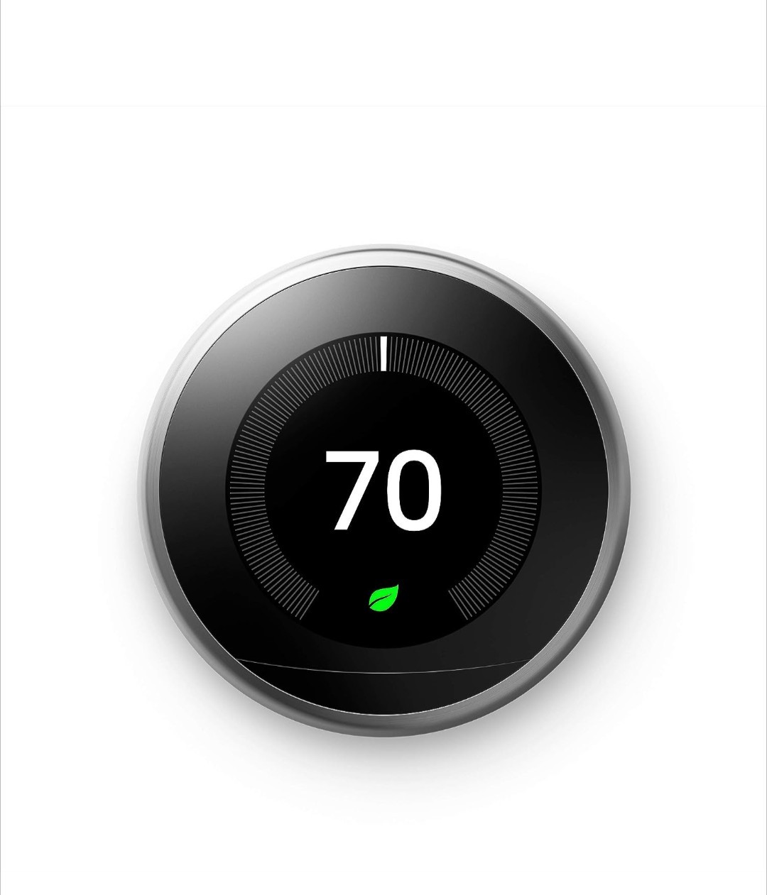 Nest T3016US - Programmable Thermostat . Stainless Steel.