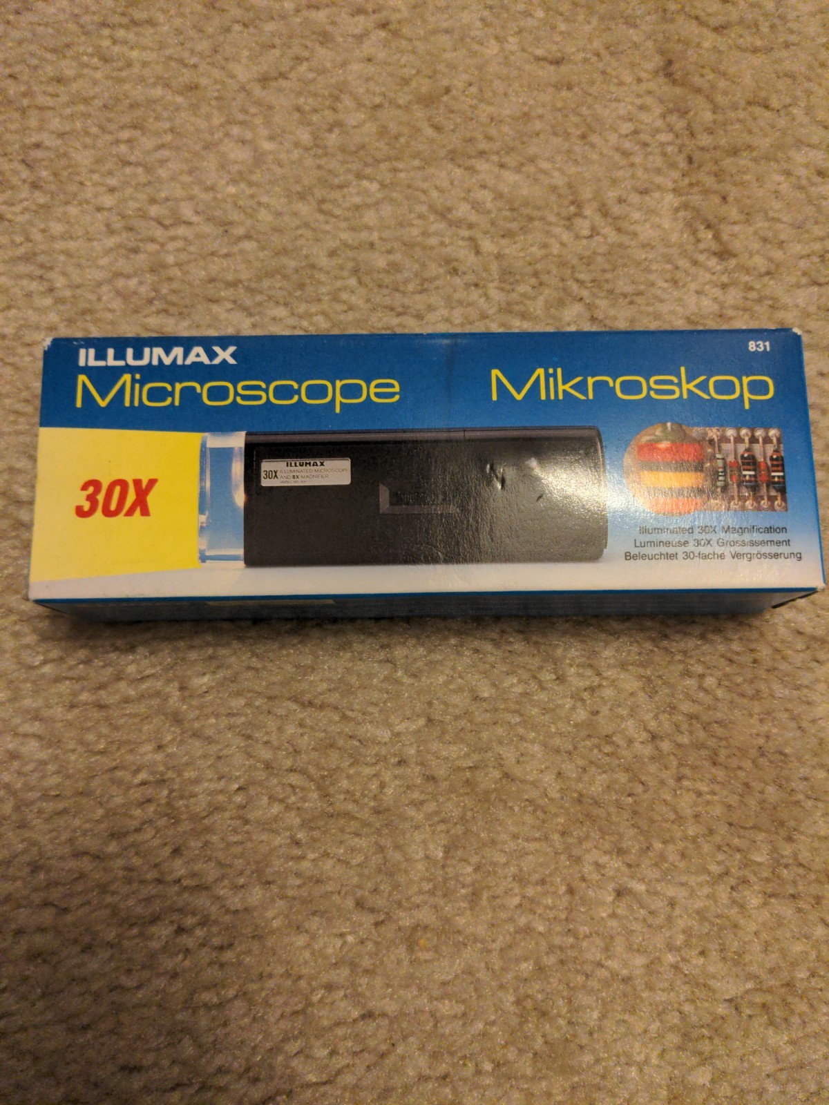 Illumax 30x Illuminated Microscope & 8x Magnifier w/Case