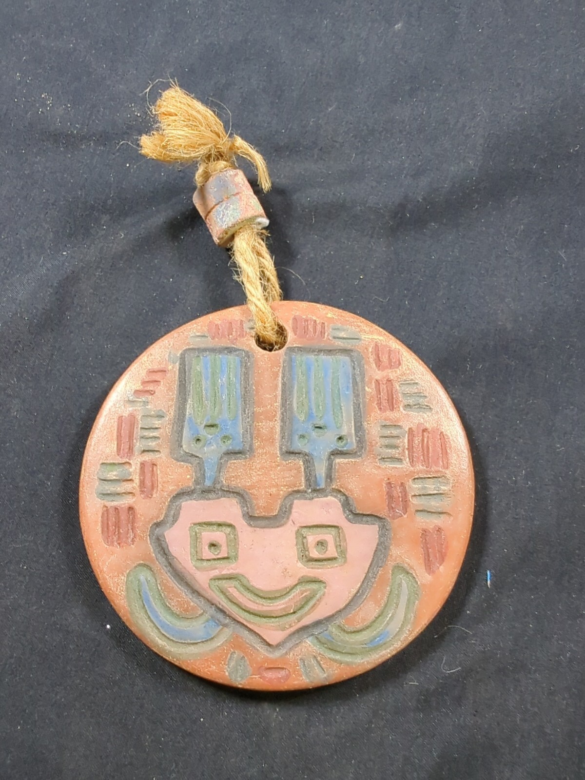 Ceramics Pablo Seminario Urubamba Peru Pottery Art Winged Being Tile Ornament