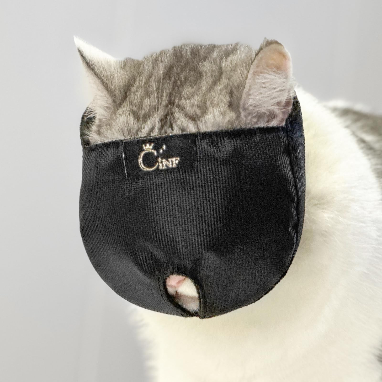 Cat Muzzles Breathable Mesh Face Adjustable Prevent Biting Chewing Shield
