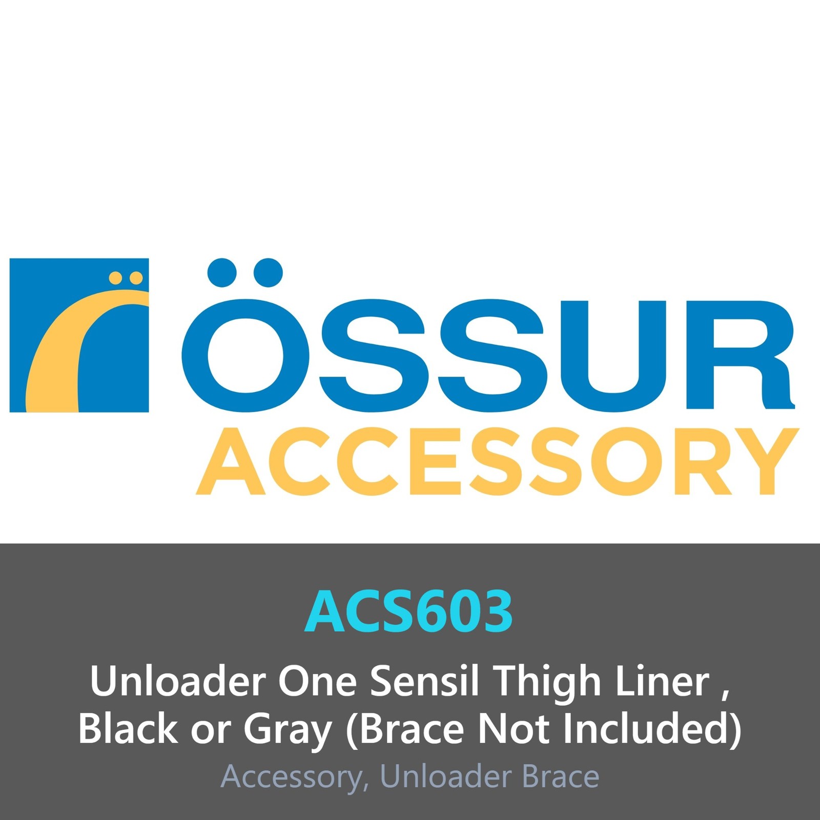 Ossur Sensil Thigh Liner for Unloader One Knee Brace (Brace Not Included)
