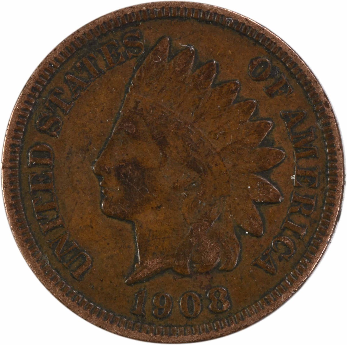 1908-S Indian Cent VF Uncertified #509