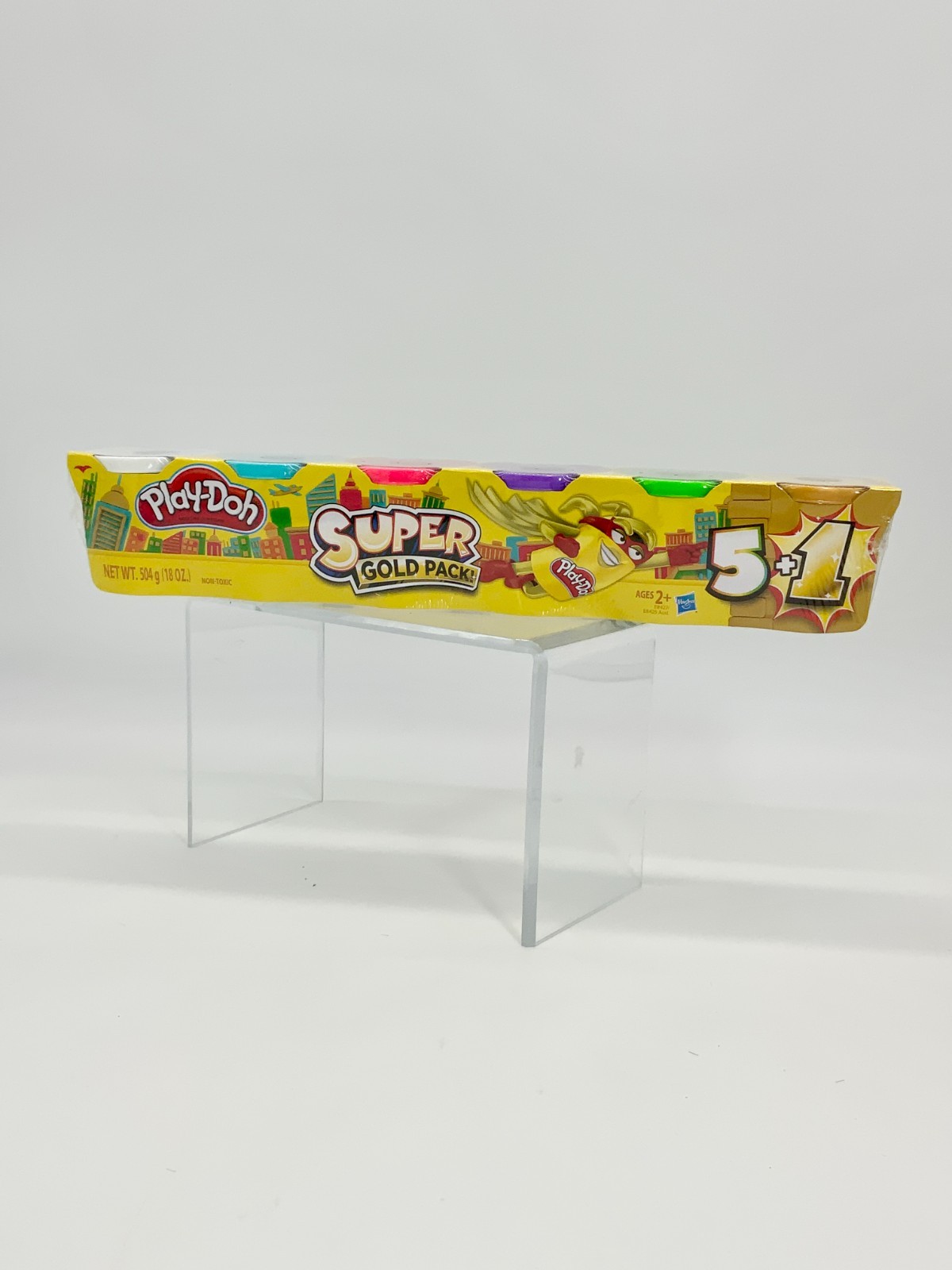 Play-Doh Super Gold Pack 5+1 Gift Child Play-Doh Plus 1 Gold Colored Included