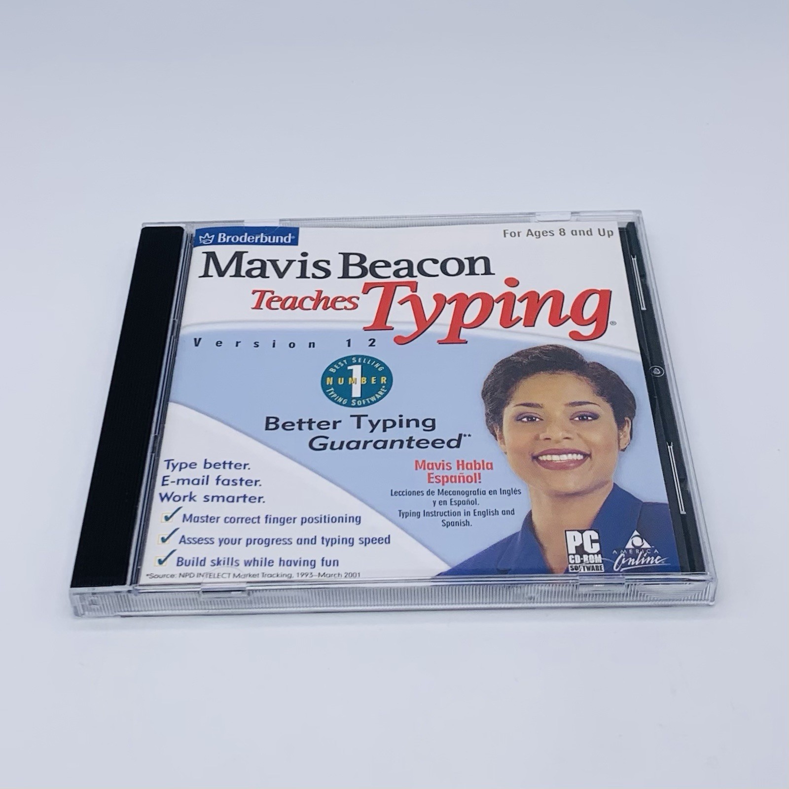 Mavis Beacon Teaches Typing Version 12 CD-ROM Windows 95 98 2000 XP Broderbund