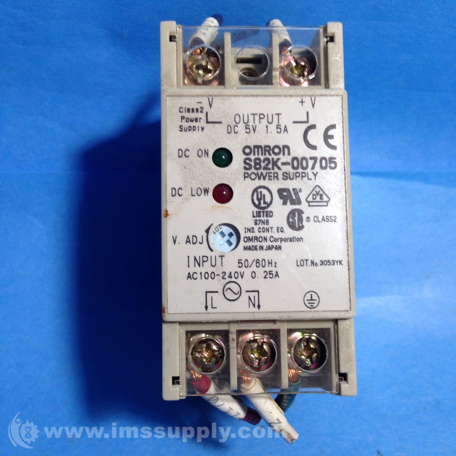 Omron S82K-00705 5V DC Power Supply USIP