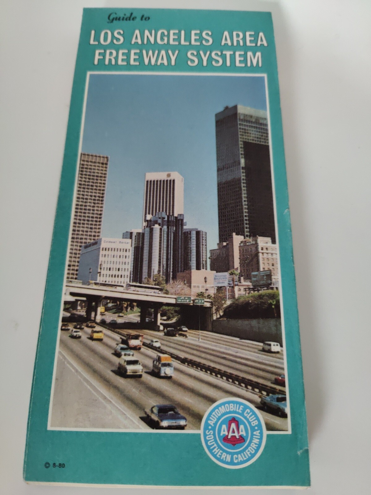Guide to Los Angeles Area Freeway System by AAA  Circa 1980
