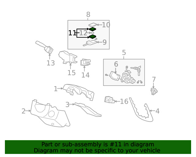 Genuine Acura Module Assembly Keyless 72147-STX-A41