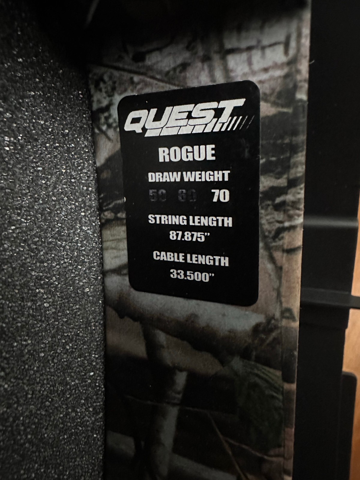 Quest G5 Rogue Compound Bow Set (Left-Handed)
