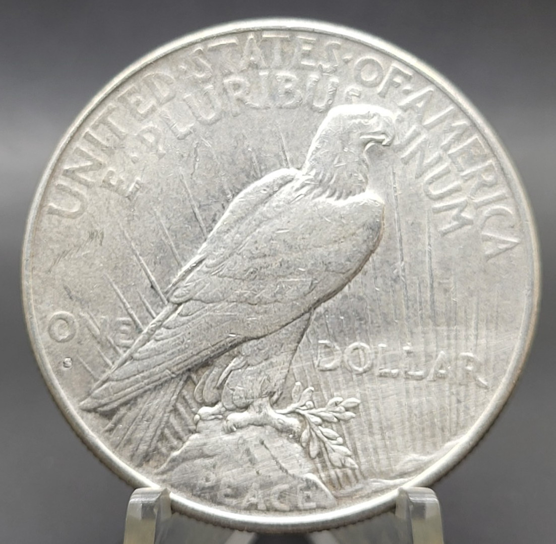 1926 S U.S. Peace 90% Silver Dollar