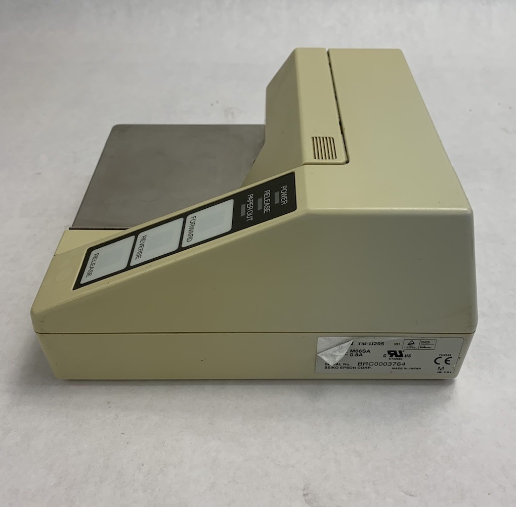 Epson TM-U295 M66SA Slip Printer - Tested No Power Supply