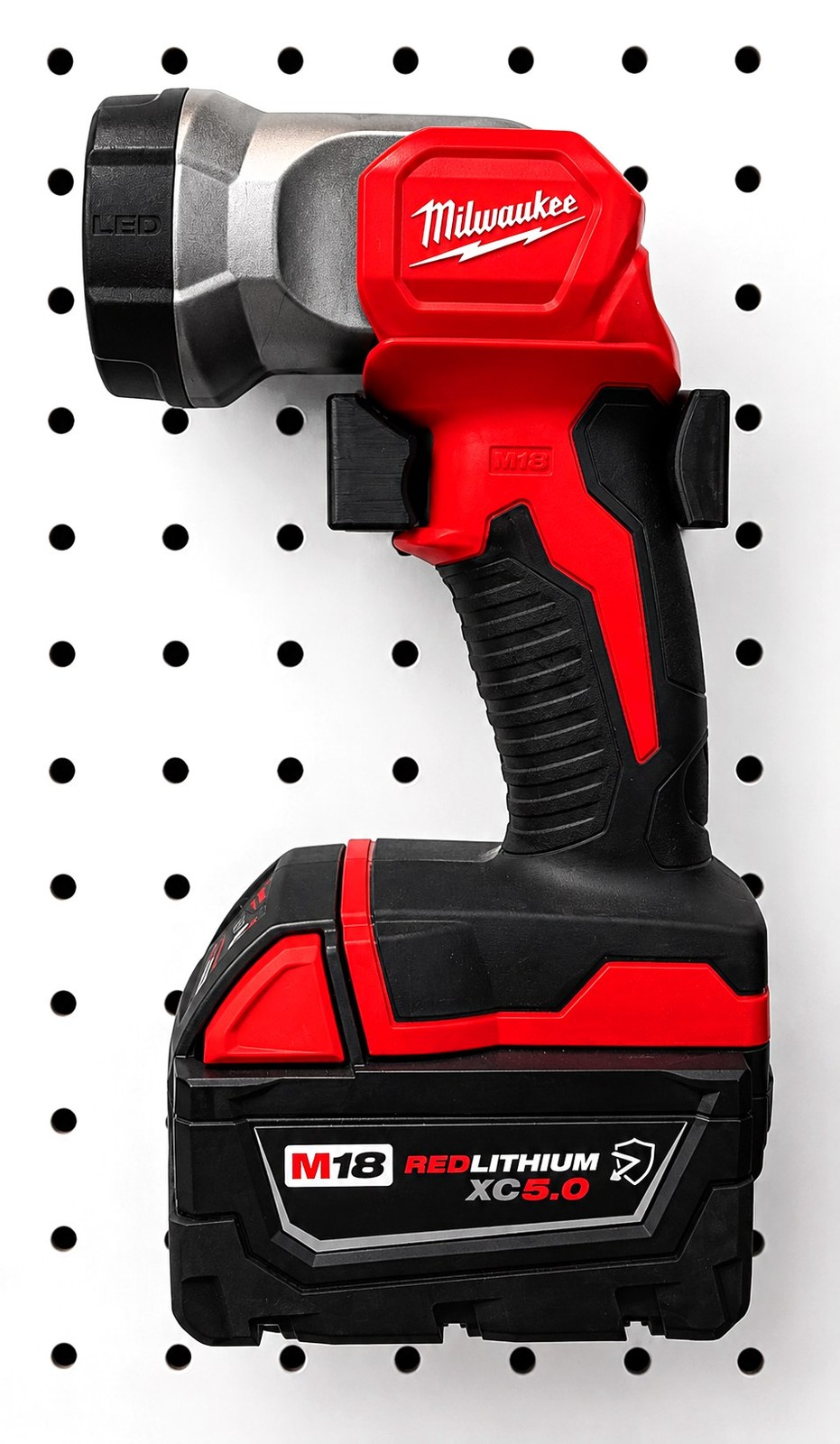 Pegboard Holder for Milwaukee M18 Flashlight