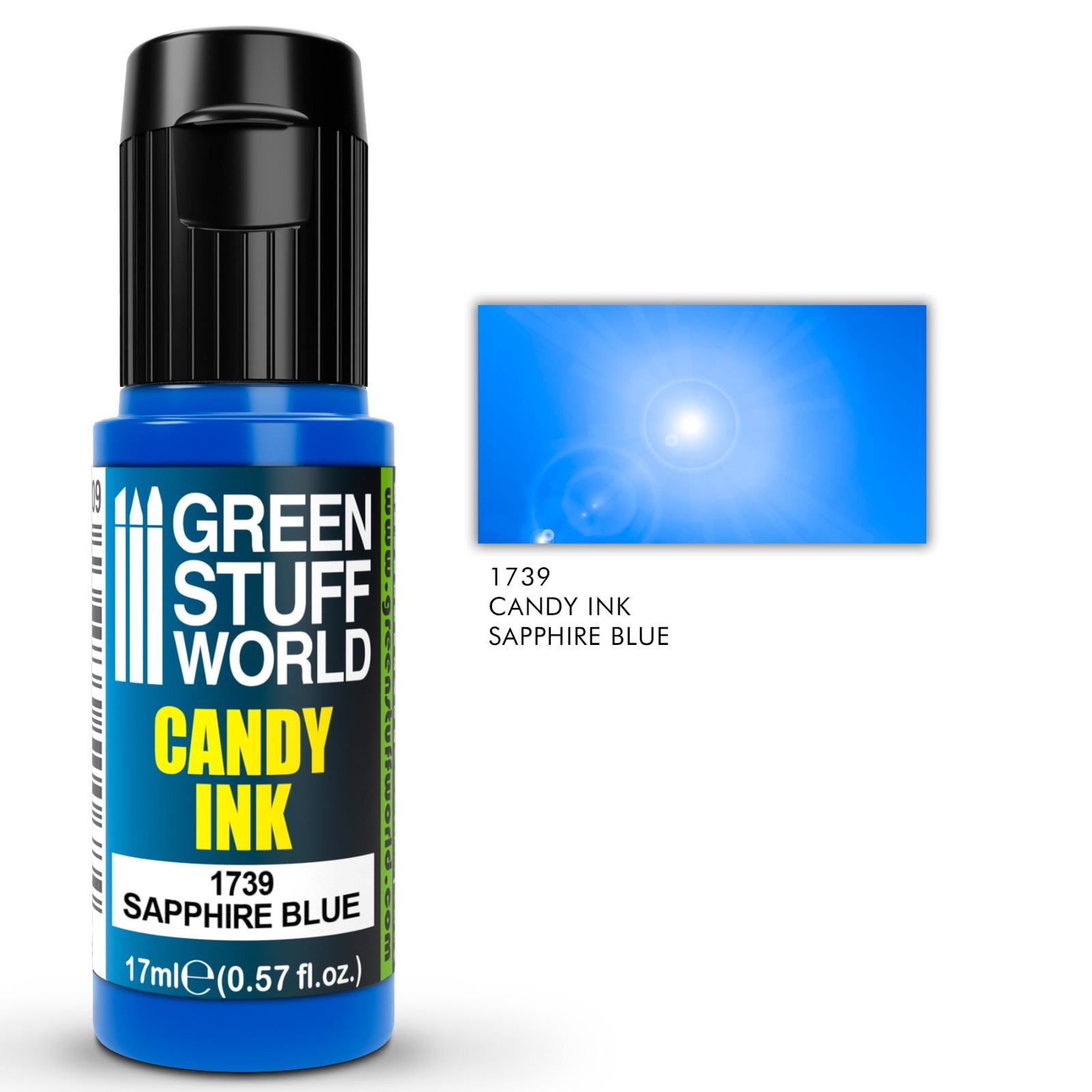 Candy Ink SAPPHIRE BLUE - Brush and Airbrush Acrylic Paint Miniatures