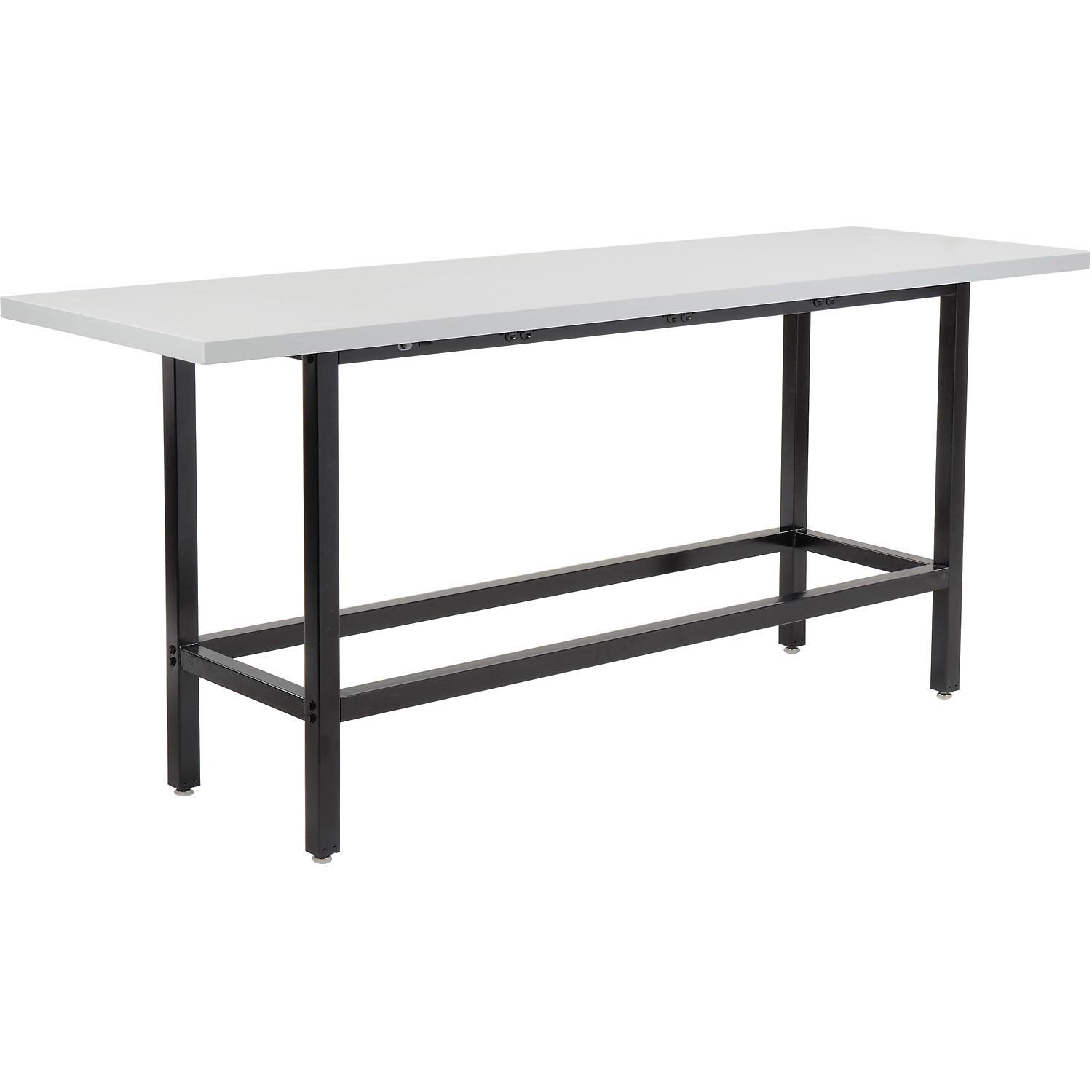 Standing Height Table With Power 96"W x 30"D Gray