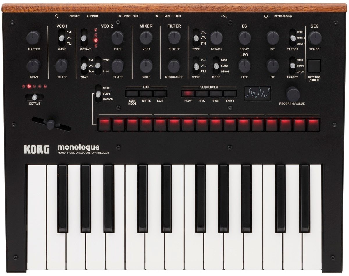 Korg Monologue Monophonic Analog Synthesizer Black