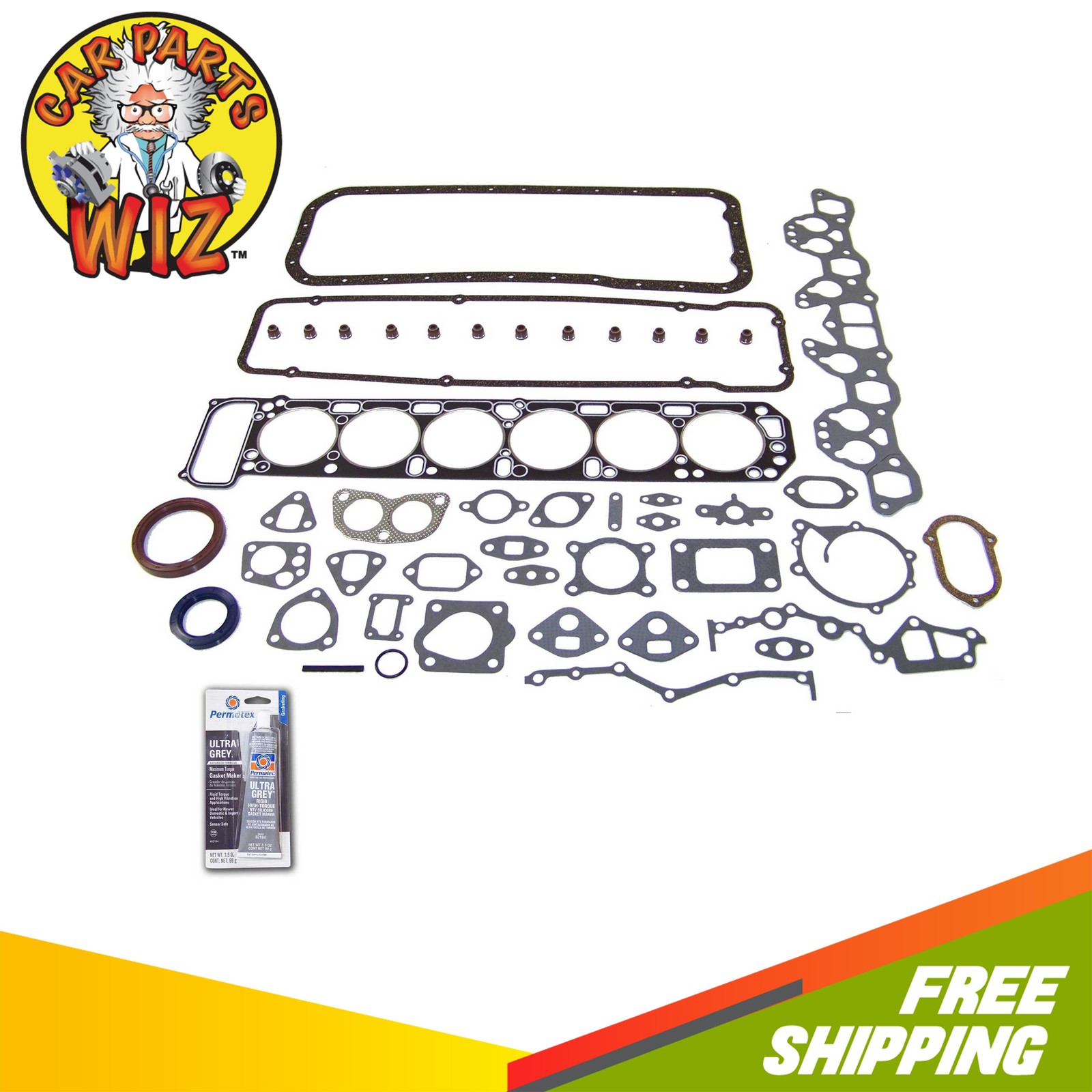 Engine Full Gasket Set Fits 81-83 Nissan 280ZX 2.8L 12V L28E L28ET