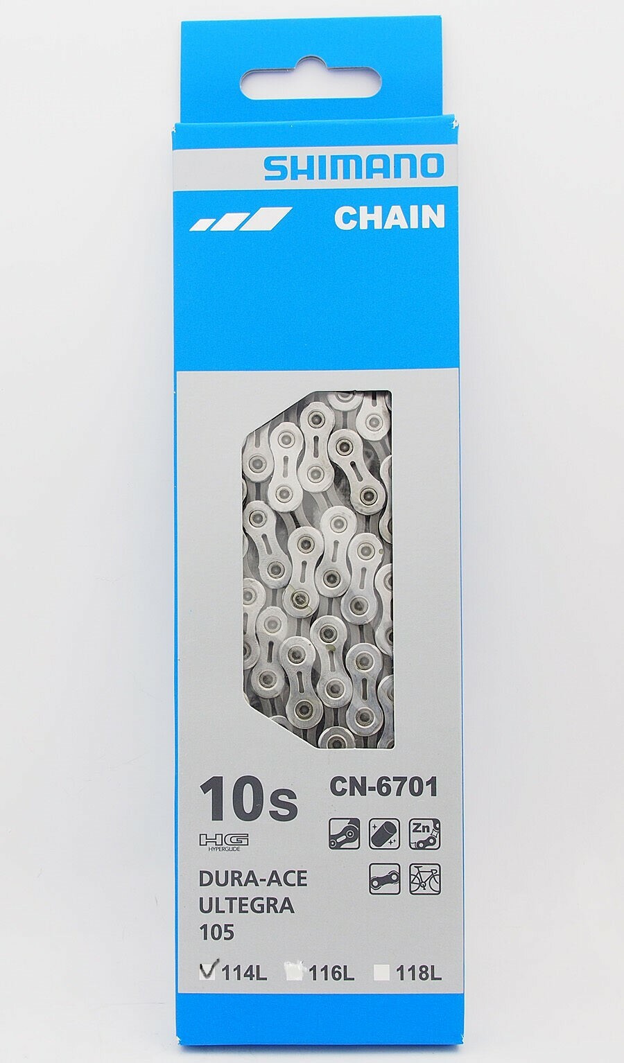 Shimano ULTEGRA CN-6701 10 Spd Chain 114 links, fits Dura Ace 105