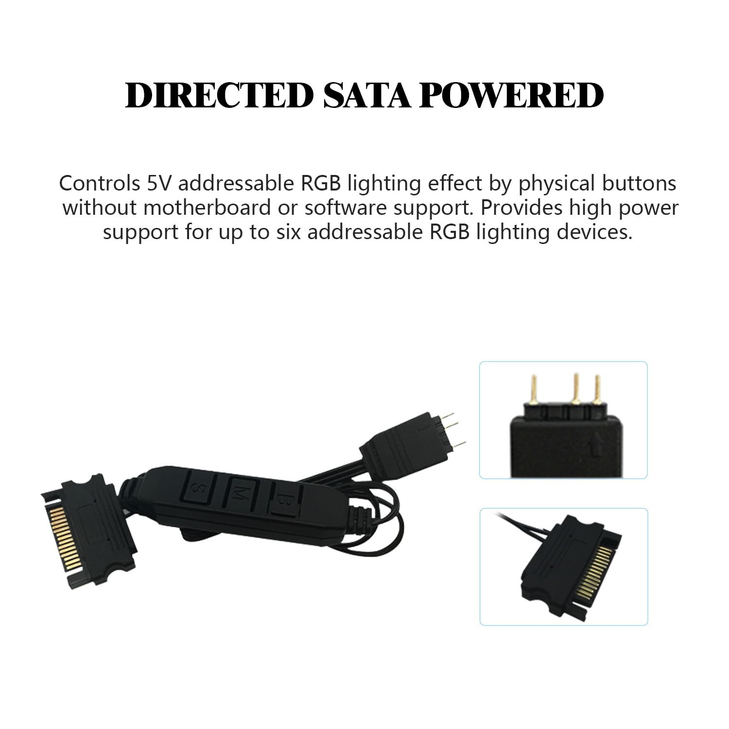 A-RGB 5V Lighting Controller, Computer case Fan Computer...
