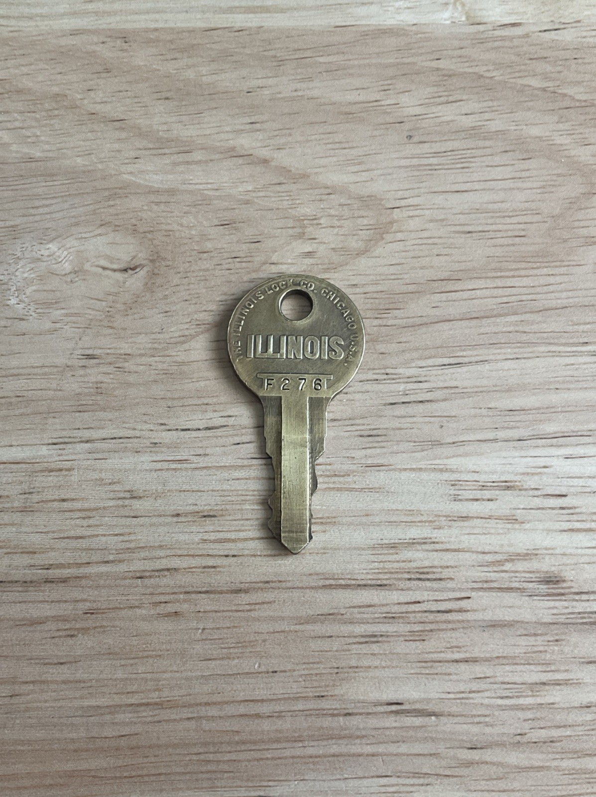 Illinois Lock Key # F 276