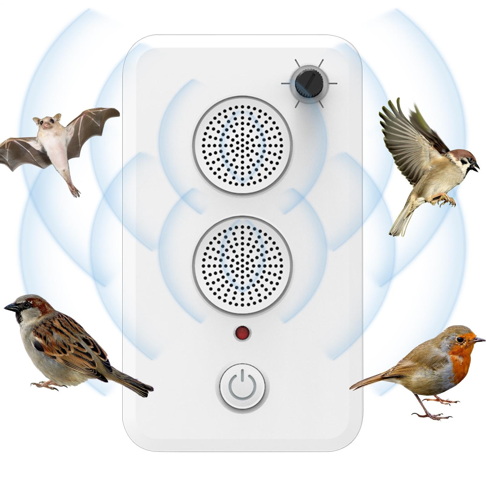Ultrasonic Bat Repeller Device Electric Animal Trap Bird Defense System For Home