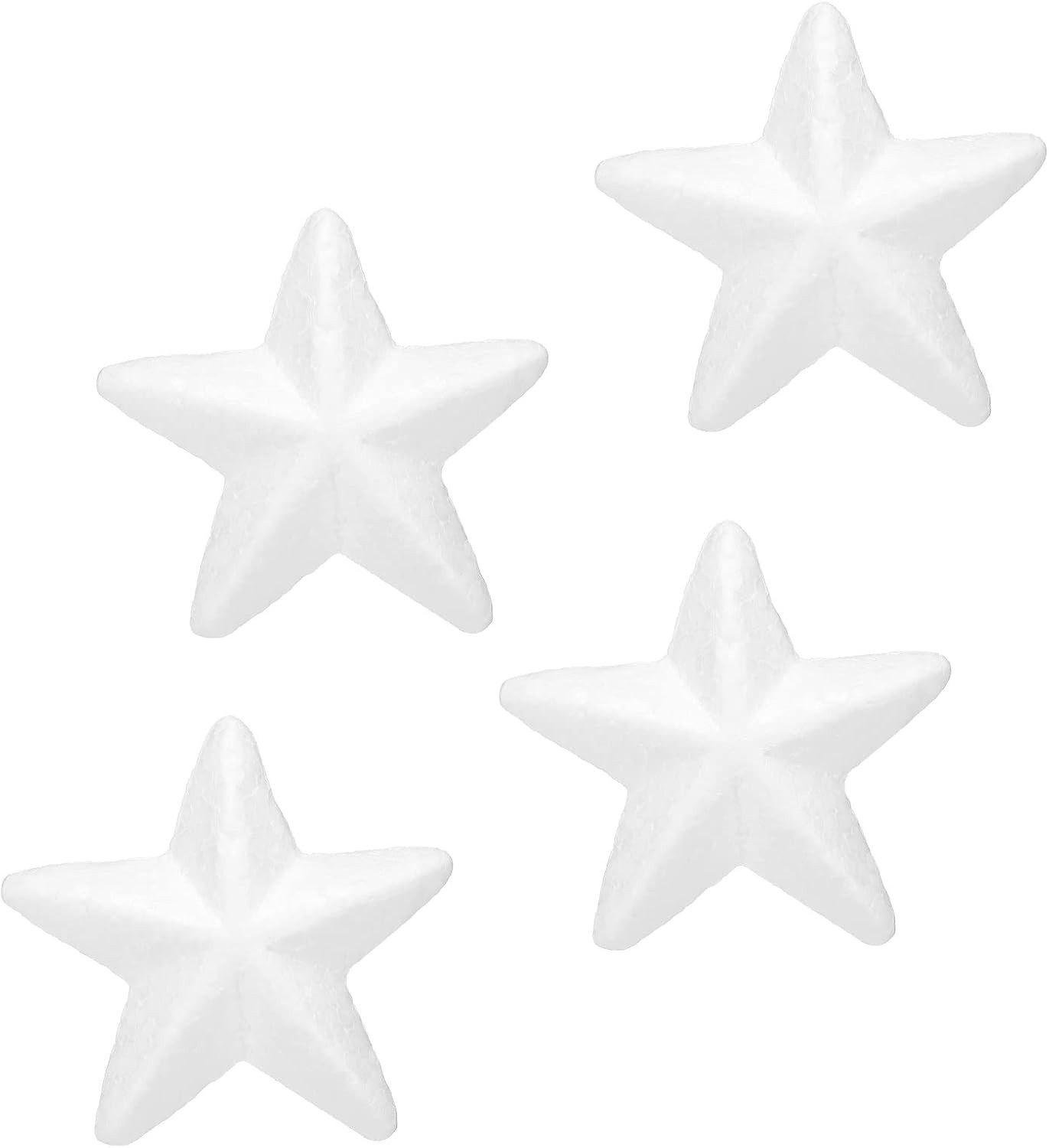 Foam Stars for DIY Arts and Crafts 3.35 X 3.35 Inch Polystyrene Stars for Christ