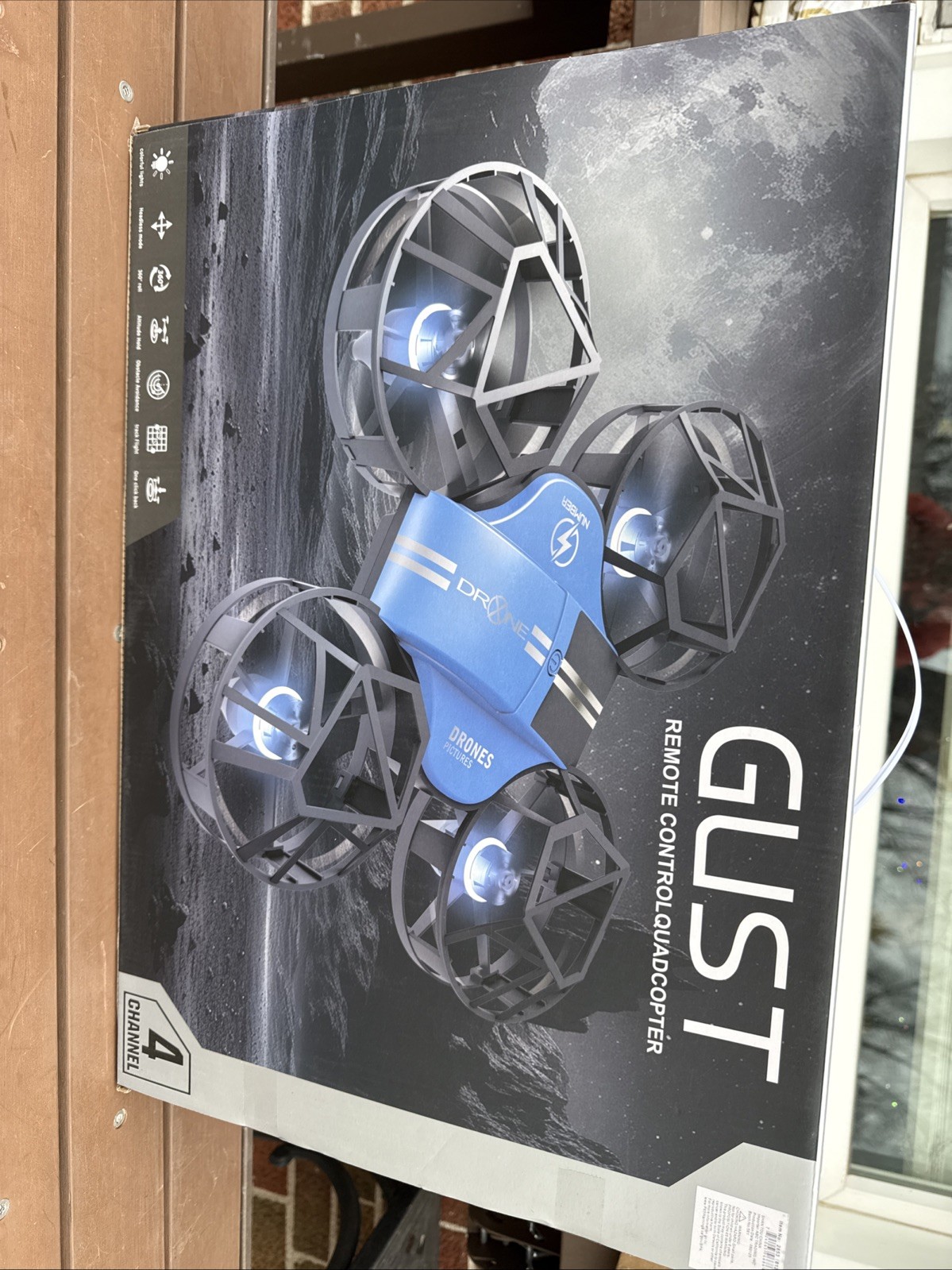 GUST Remote Control Quadcopter Drone 4 Channel Headless Mode Track Flight NEW