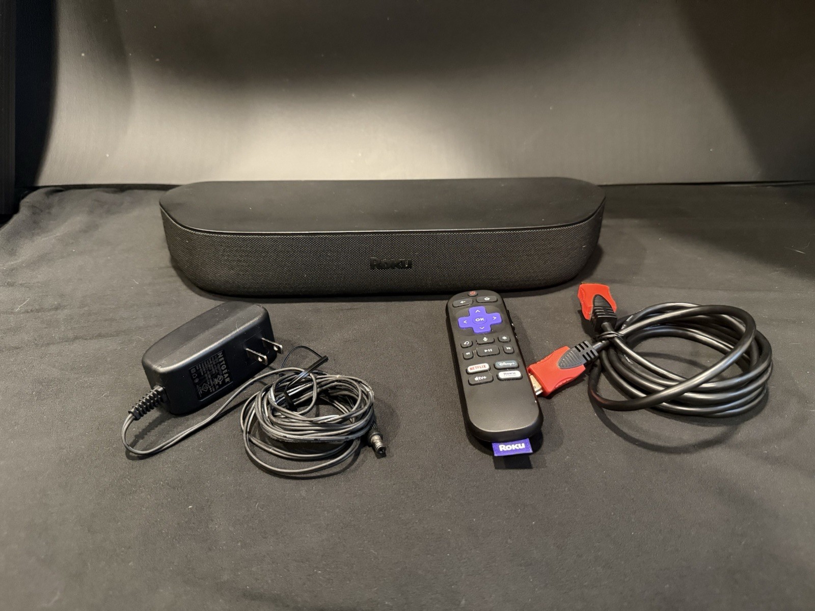 Roku Streambar 9102X 4K HDR Streaming Media Player w/ Power Cord & Remote Works