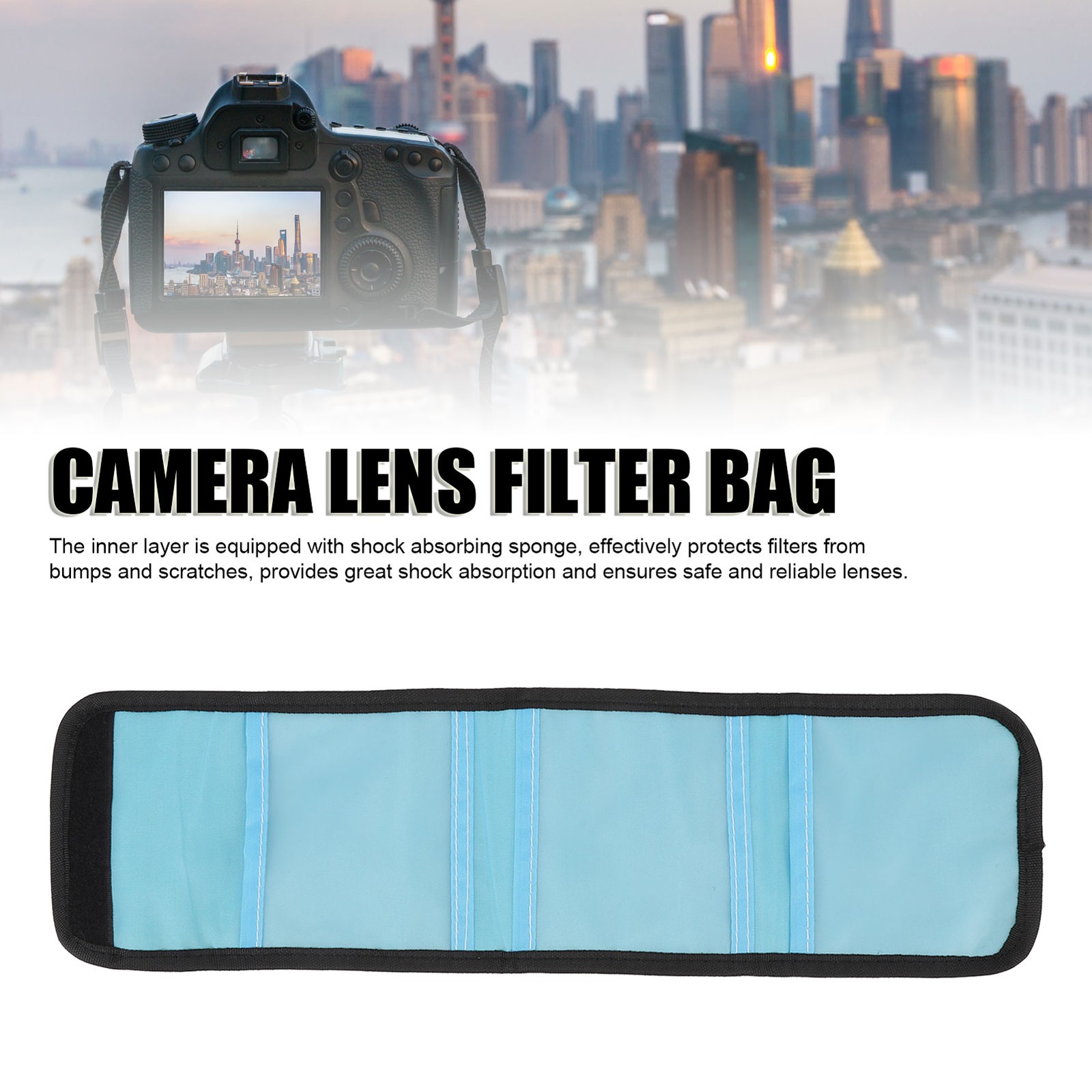 Shockproof Camera Lens Filter Case For 25-86mm Round Filter Excellent/