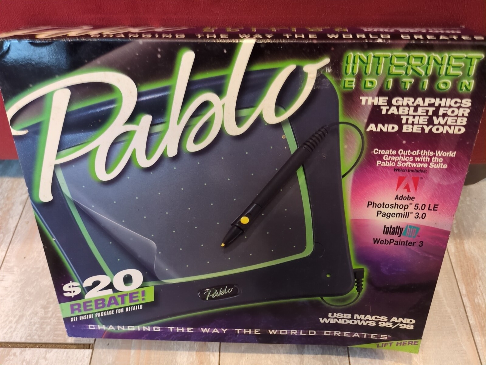 Vintage Pablo Drawing Tablet Model KG-PB20 - New in factory sealed Box