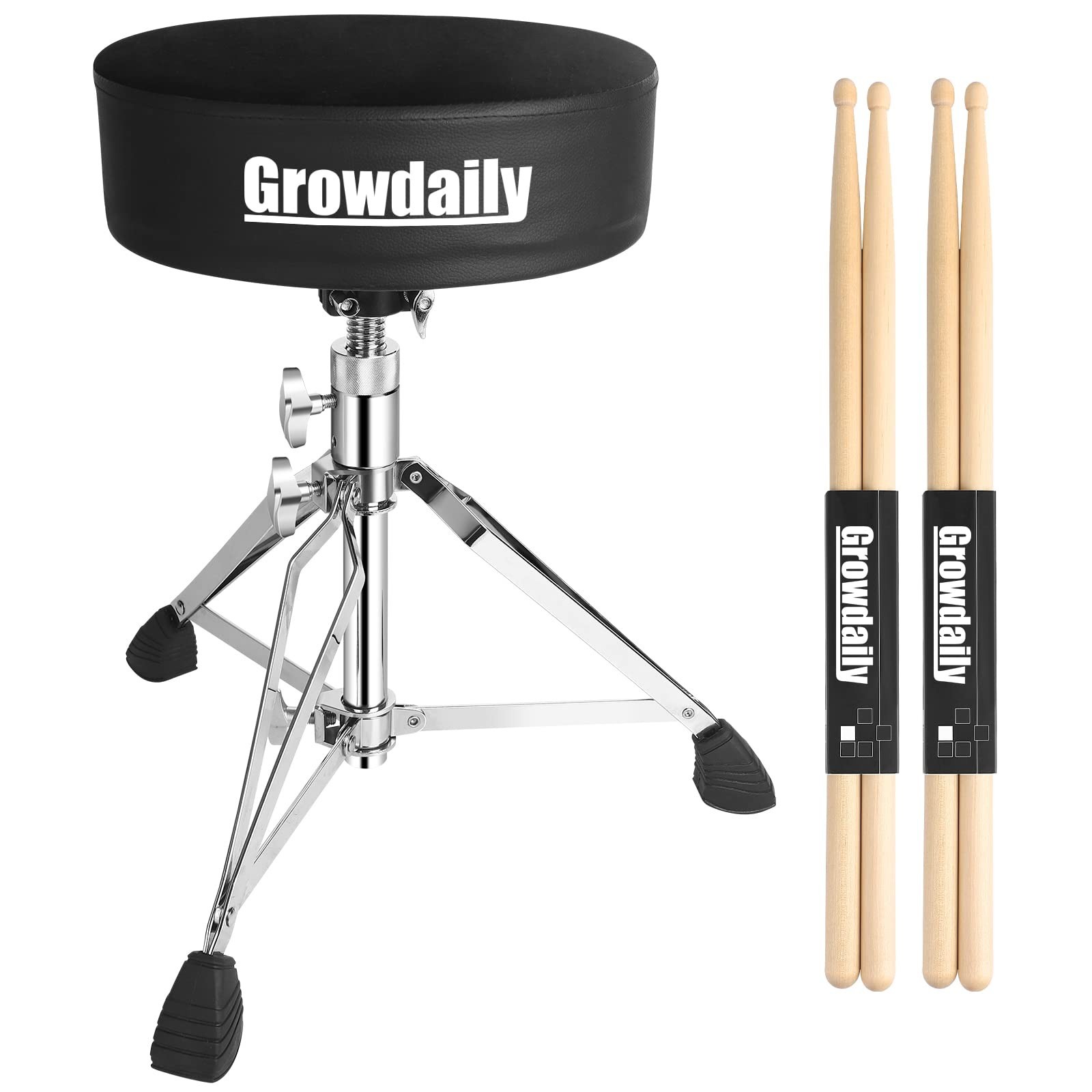 Drum Throne Seat,Adjustable Stool Drum Universal Thick Padded Drum Throne Dru...