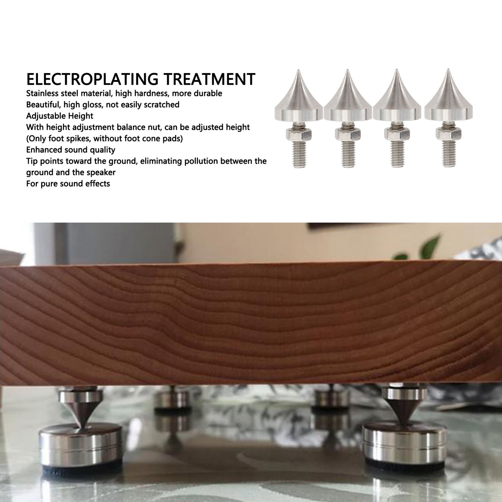 HiFi Speaker Spike Shockproof Isolation Feet For Amplifiers