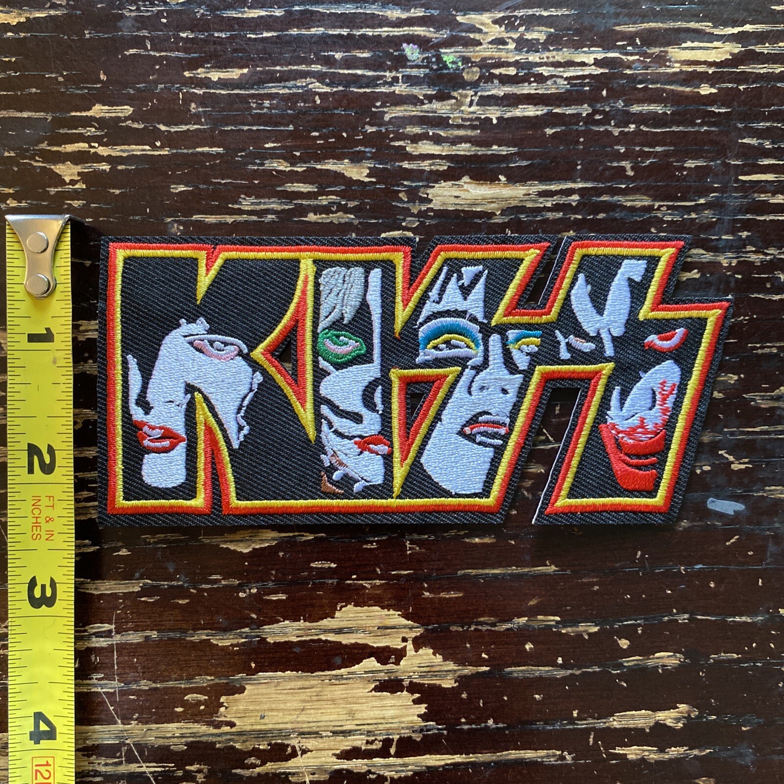 Kiss  Faces - (Embroidered Iron on Patch) Band Punk/Rock/Heavy Metal Music