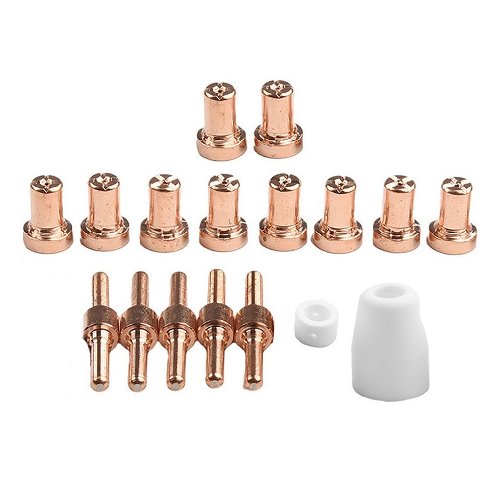 17PCS Replacement Consumables for PT31 Plasma Cutter Nozzle Electrode Kit