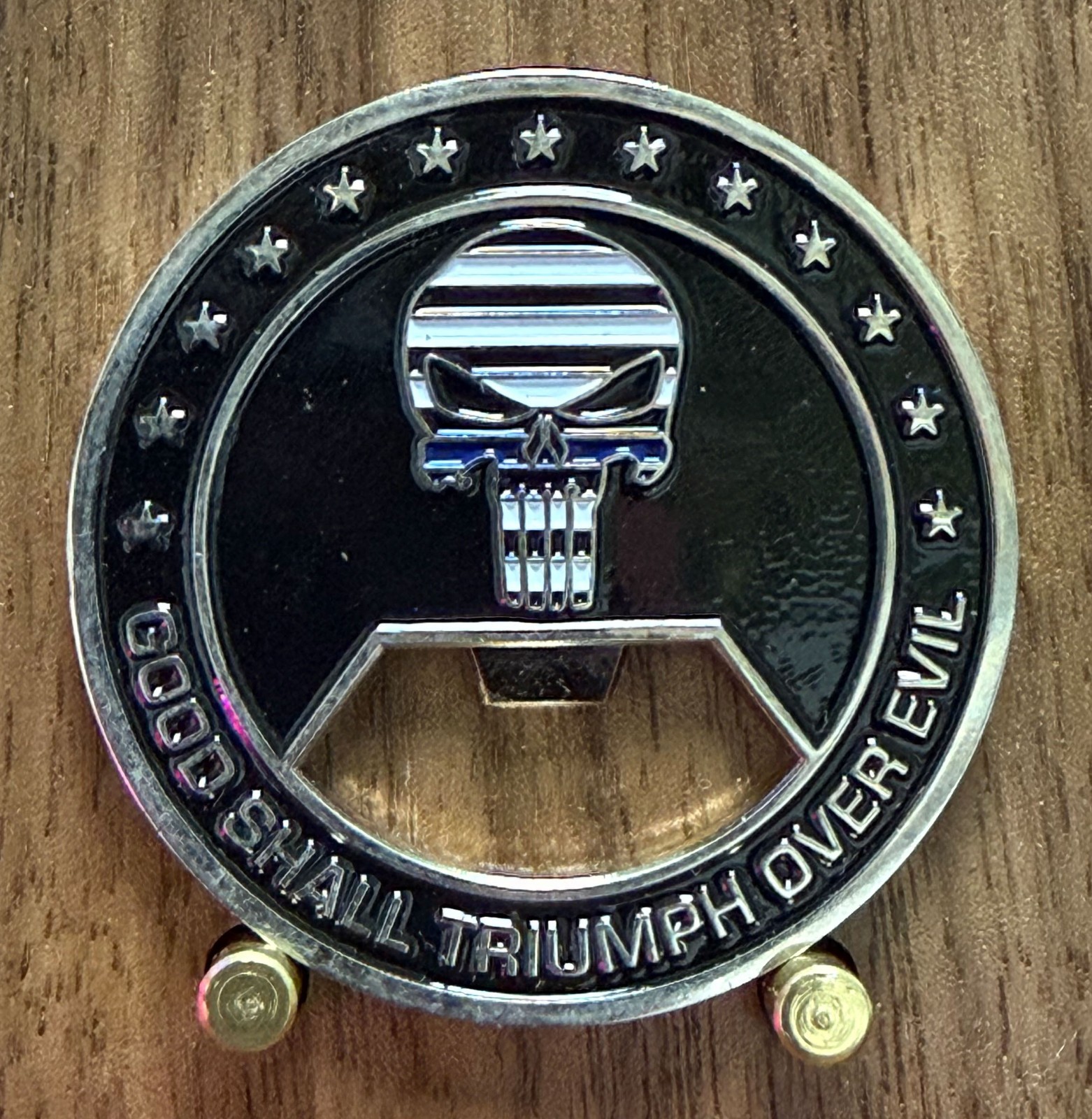 Chicago Police Peacemaker Bottle Opener Challenge Coin  W#1