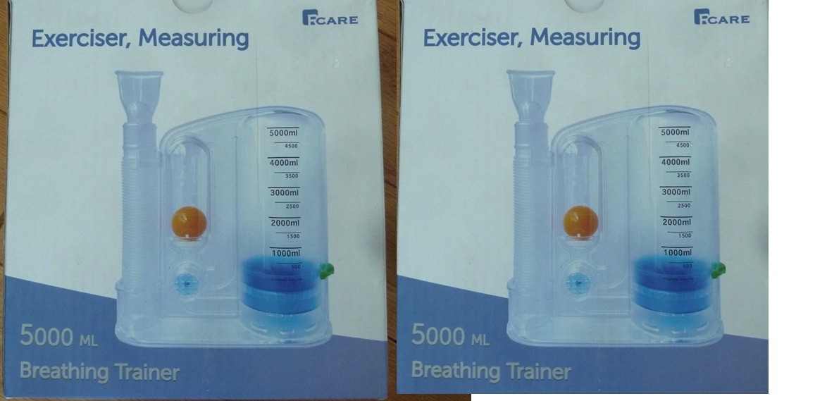 (2) RCare Exerciser Measuring 5000mL Breathing Lung Trainer