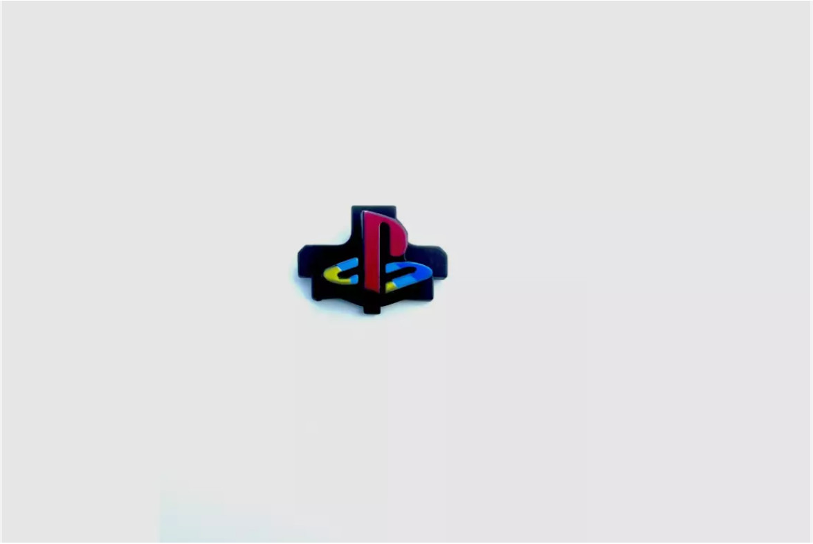 PS Button for PS5 Dualsense Controller- Classic Retro Themed NEW Custom Painted