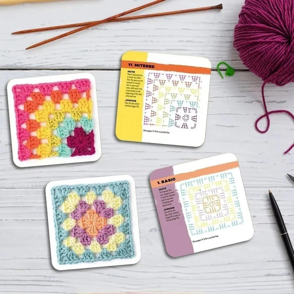 The Granny Square Card Deck - 50 Mix, Match, Design and Crochet Patterns