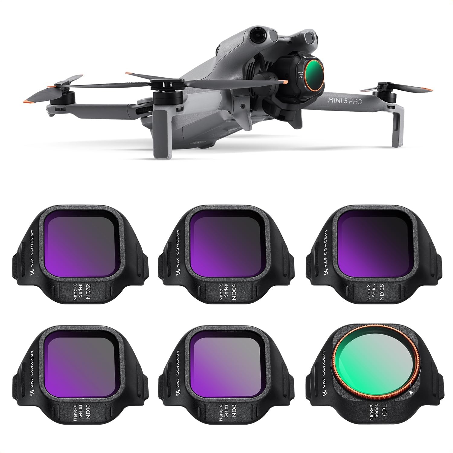 K&F CONCEPT DJI Mini 5 Pro Filter ND UV CPL Filter Set Protection Lens Filter