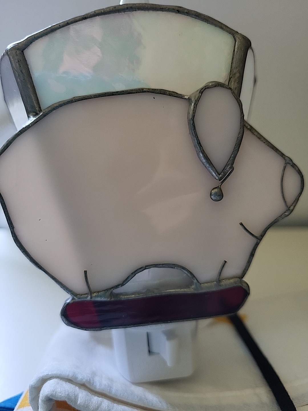 Pig Stained Glass Nightlight