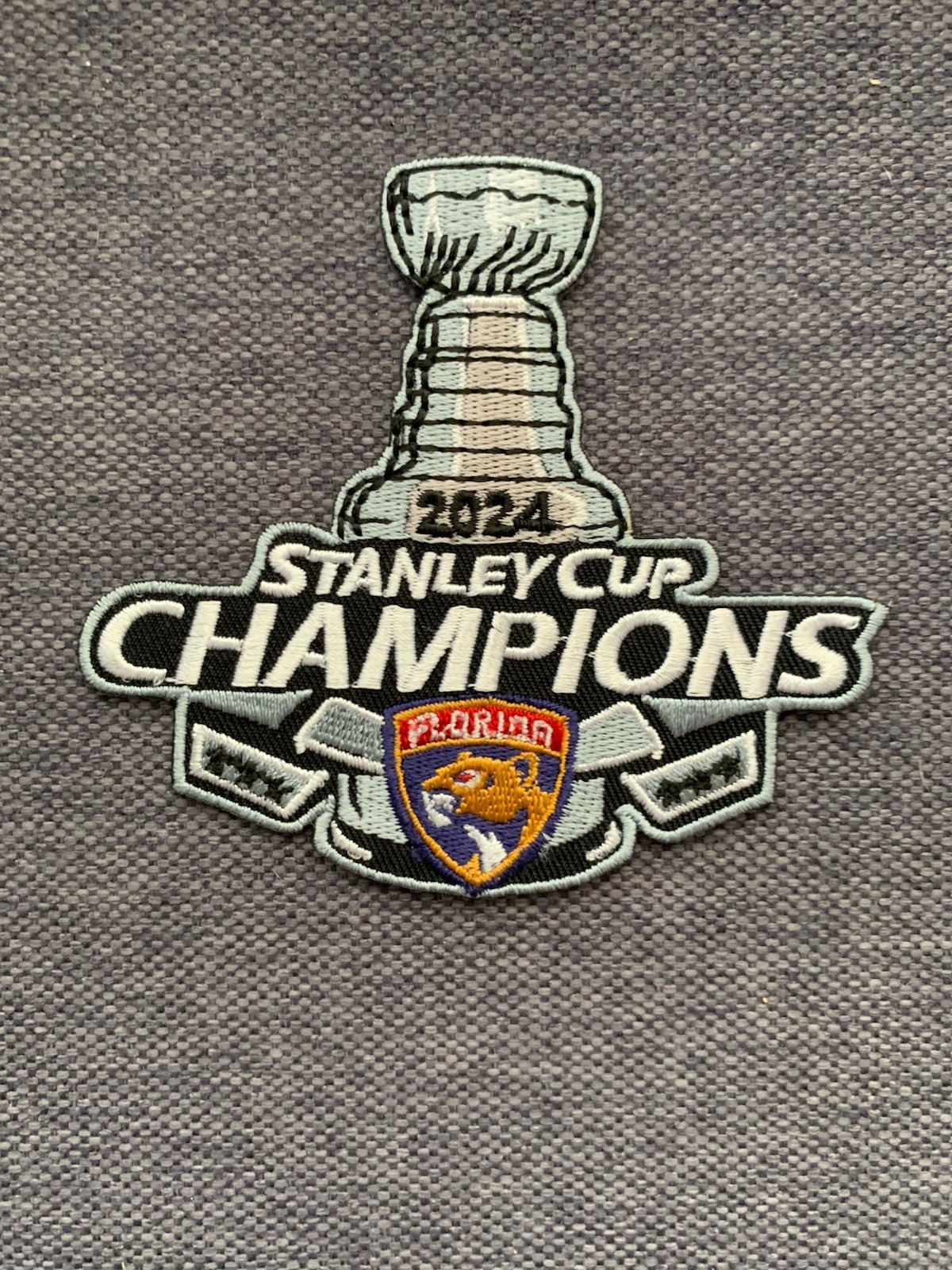 Florida Panthers Stanley Cup 2024 EMBROIDERED IRON ON PATCH-NEW!!