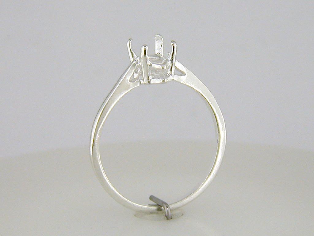 10 x 5 mm Marquise Simple Solitaire Ring Setting Sterling Silver