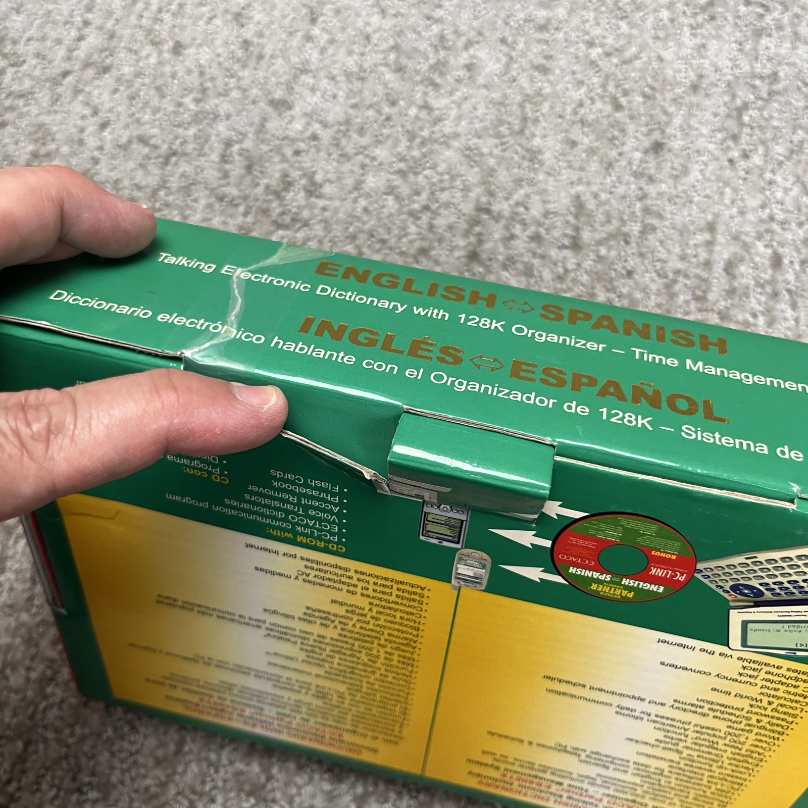 ECTACO Partner ES400TX English Spanish Talking Dictionary Handheld Translator