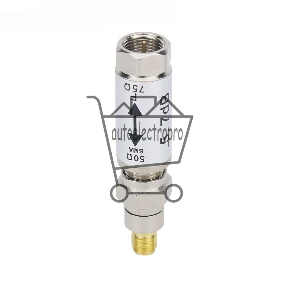 Impedance Converter Radio Acc. 0-3.5GHz SMA Female to F Male Connector 50-75ohm~