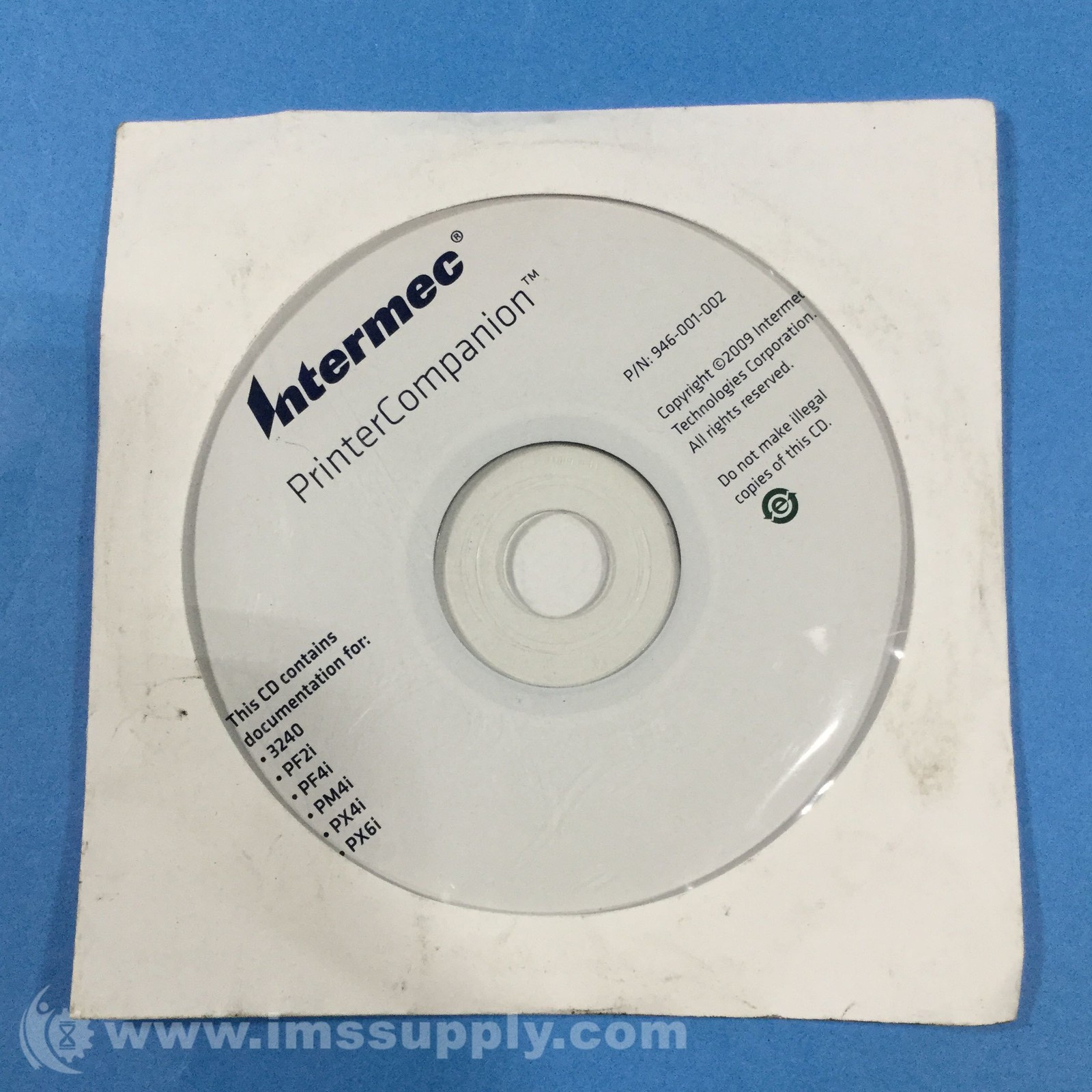 Intermec 946-001-002 Printer Companion Cd USIP